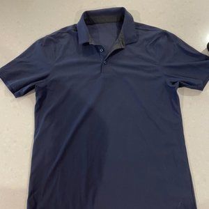 Navy Lululemon men's polo, size M
